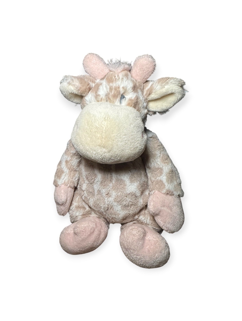 Demdaco Nat & Jules Baby Sadie Giraffe Stuffed Animal Pink Soft Plushie 14” GC